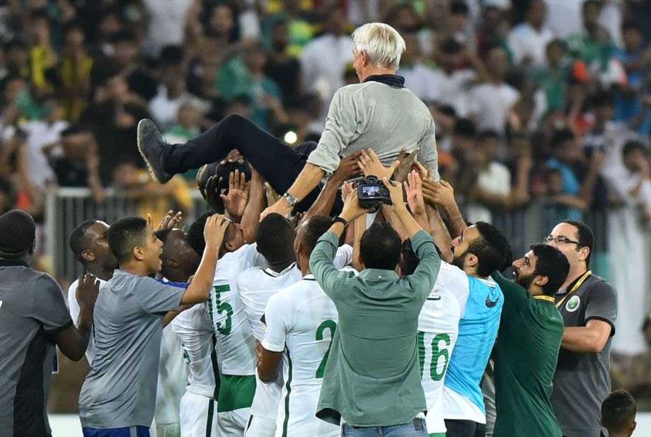 The Green Falcons beat Japan in the final round of Asian qualifying to finish second in a tightly contested group and book their place at Russia 2018. 