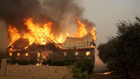 Fire consumes a barn in Glen Ellen on October 9.