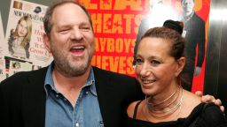 NEW YORK - AUGUST 22:  Producer Harvey Weinstein and designer Donna Karan attend the New York Premiere of "The Hunting Party" at the Paris Theater on August 22, 2007 in New York City.  (Photo by Peter Kramer/Getty Images)