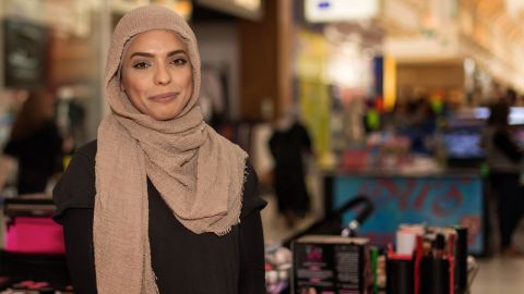 Civil engineering student Sarah Abdalamer works in Broadmeadows and says she'll be voting "yes."