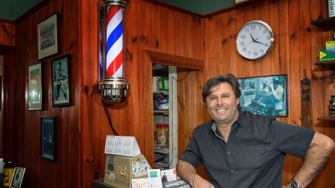 Port Melbourne barber Tony Codespoti says the majority of his customers say they will vote "yes" in the marriage survey.