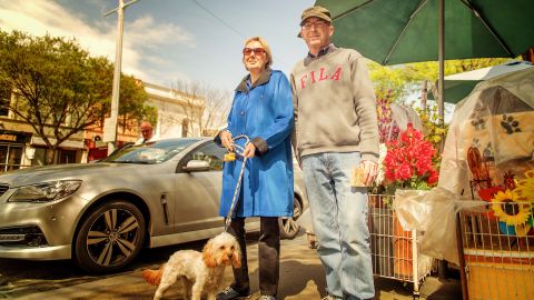 Port Melbourne couple Sylvia and Rod Hall support same-sex marriage.