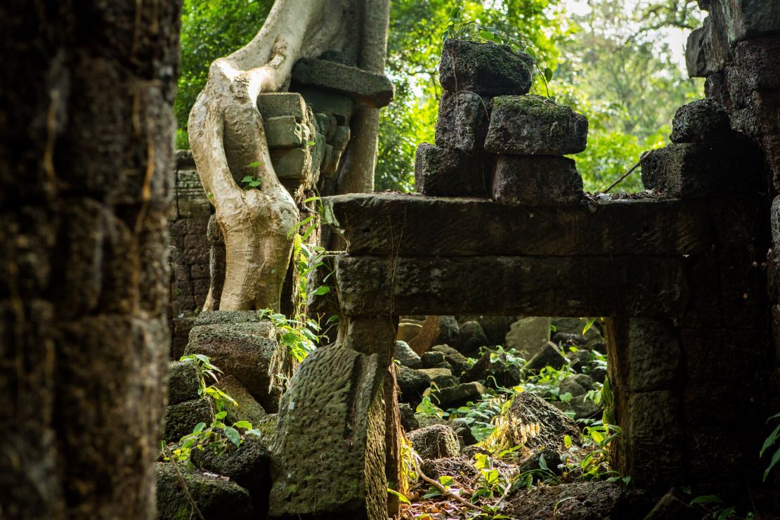 The temple complex is off the tourist track.