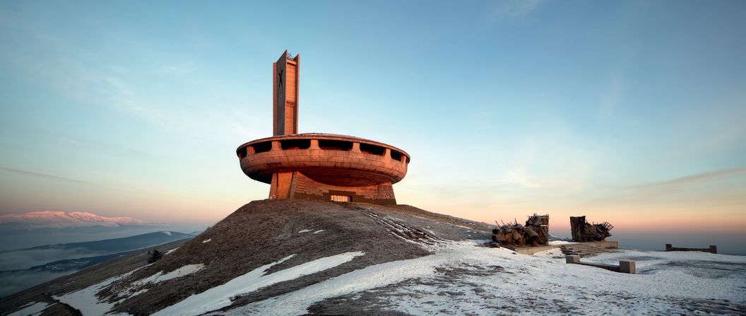 Pilot and photographer Henk Van Rensbergen travels the world in search of the most stunning and haunting abandoned ruins. This one, a monument erected in 1981 by the Bulgarian communist party to celebrate its history, is now <a  target="_blank" target="_blank">falling to the elements</a>. <br /><br />The area where it stands can only be reached with snow scooters in winter, when the structure itself gets covered with ice: "Buzludzha literally means 'icy', and for good reason: it is incredibly cold up there; the icy wind blows right through you," writes Van Rensbergen in his book "Abandoned Places."