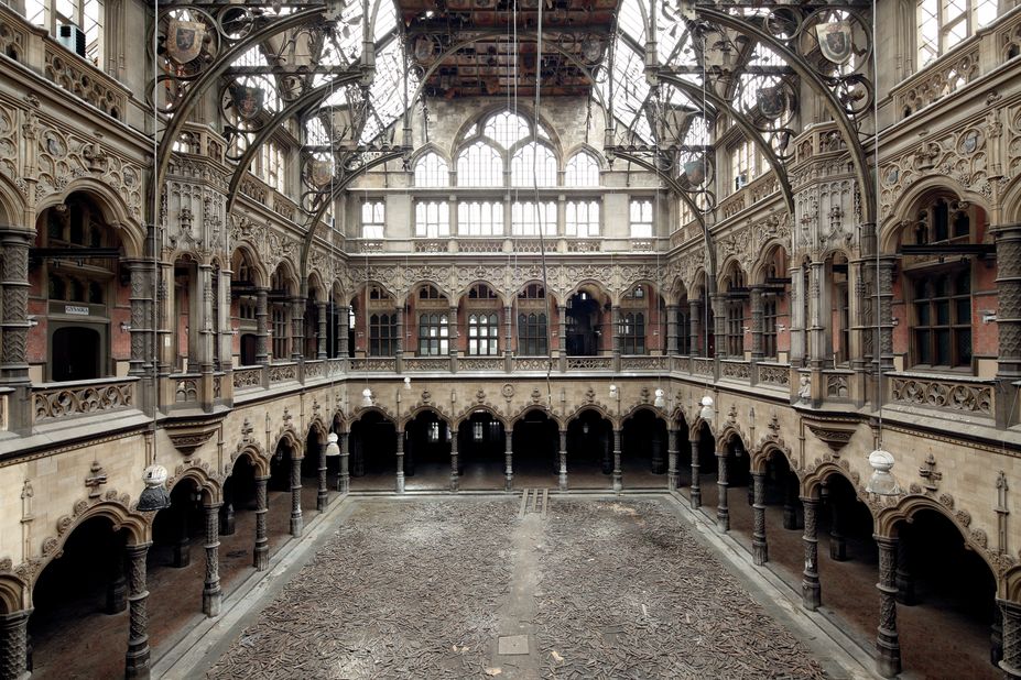 This structure was originally built in 1531, when Antwerp was a prominent commercial and cultural center in Europe. (London only got its stock exchange 30 years later.) After a fire destroyed most of it, it was reconstructed in its current form in 1872. Following decades of decay, the building has been completely <a href="http://www.flanderstoday.eu/living/antwerp-stock-exchange-rise-ashes-once-again" target="_blank" target="_blank">restored</a> and will open to the public in 2019.