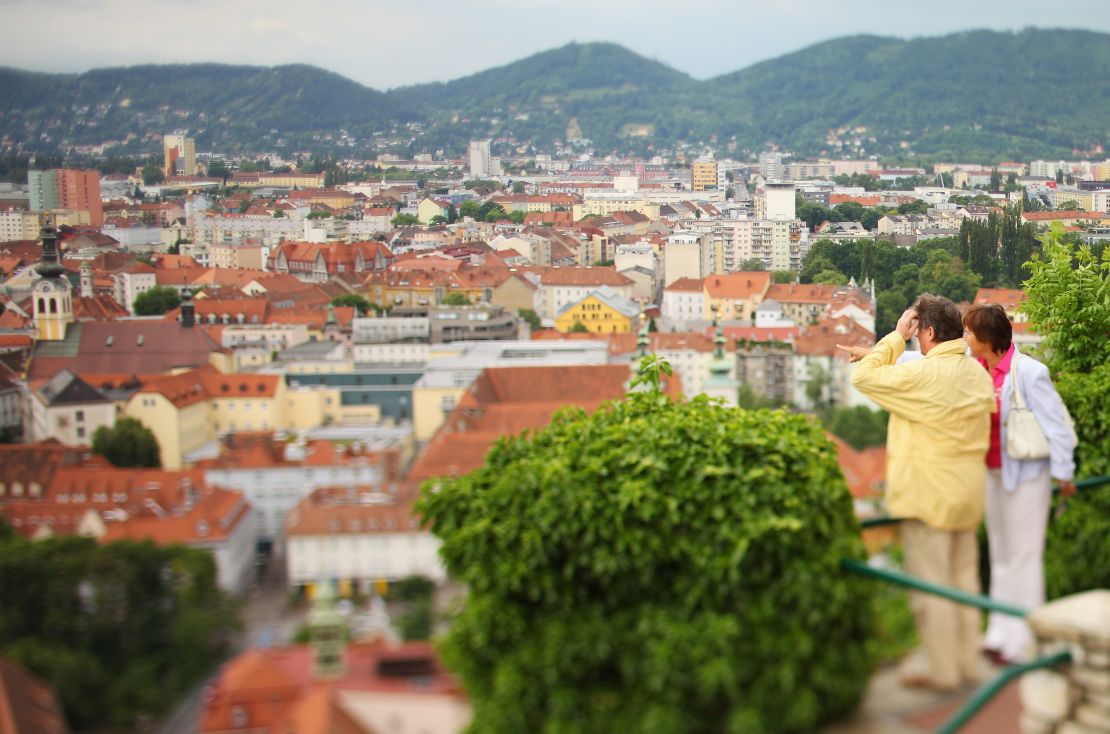 Graz, in Austria, was ranked the most walkable weekend break destination.