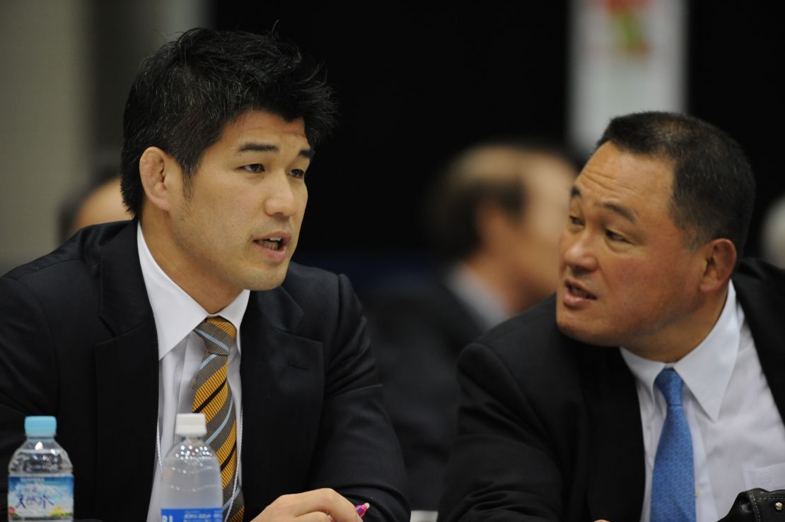 Judo greats Kosei Inoue and Yasuhiro Yamashita