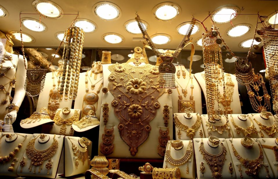 Some estimates <a href="https://www.emirates.com/english/destinations_offers/discoverdubai/sightseeingindubai/deiragoldsouk.aspx" target="_blank" target="_blank">suggest</a> that approximately 10 tonnes of gold is present at any given moment in the Dubai Gold Market.