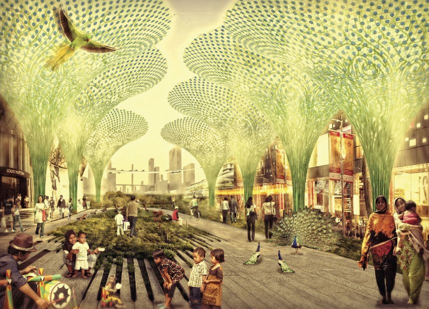 Designed as an island in the Jakarta Bay, the Green Manhattan, which also won the Smart Cities prize, would address both environmental and social issues. 