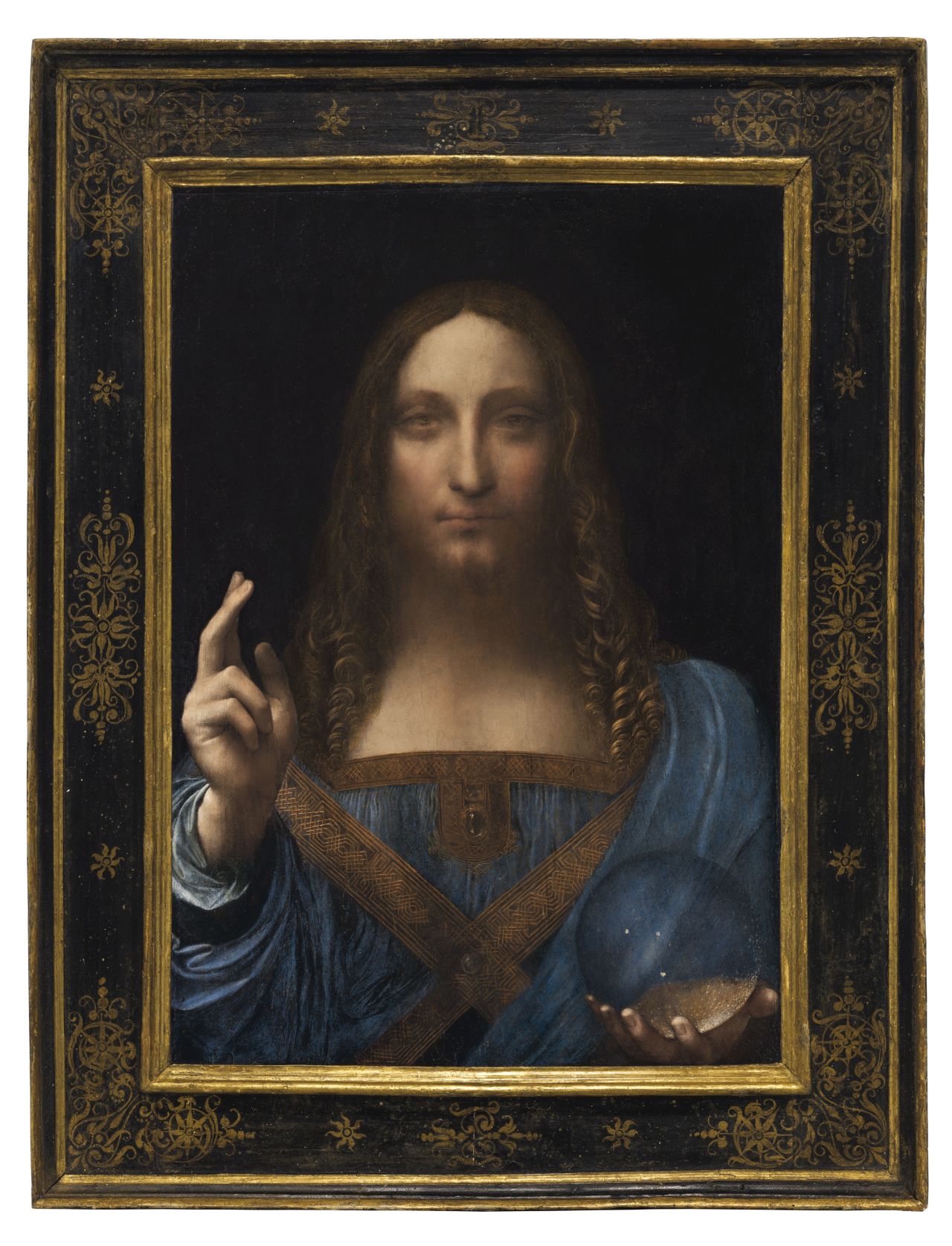 "Salvator Mundi" ("Savior of the World") is one of fewer than 20 known paintings by da Vinci.