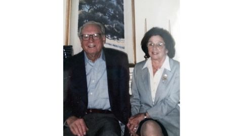 This undated photo of Charles and Sara Rippey was provided by their son Michael Rippey. The couple's bodies were found Monday. 