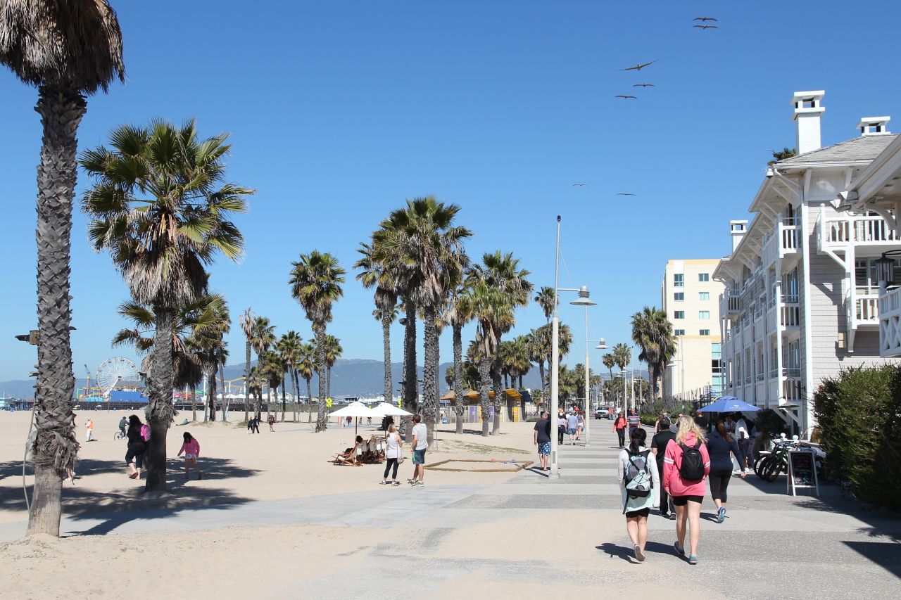 Santa Monica's moderate climate makes it a popular destination year-round. 