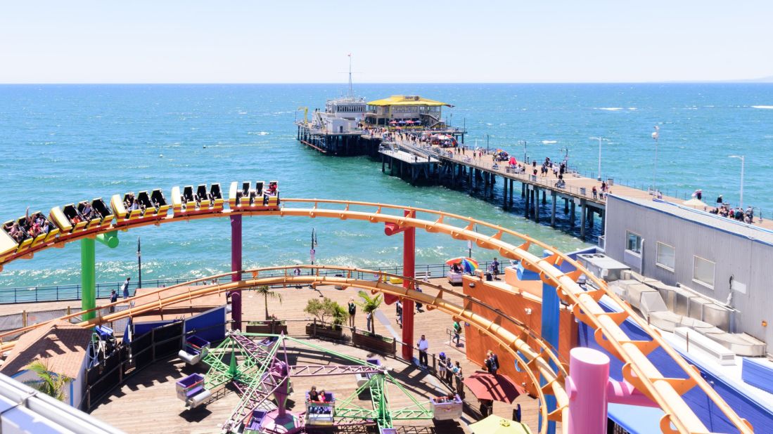 While many people think Santa Monica is part of Los Angeles, it's a separate town best known for its fun and beautiful waterfront pier area.
