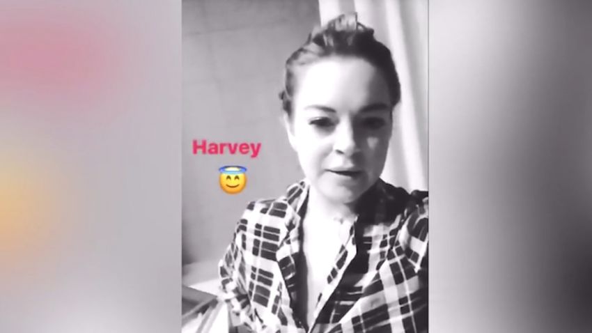 Lindsay Lohan Harvey Weinstein Support Video