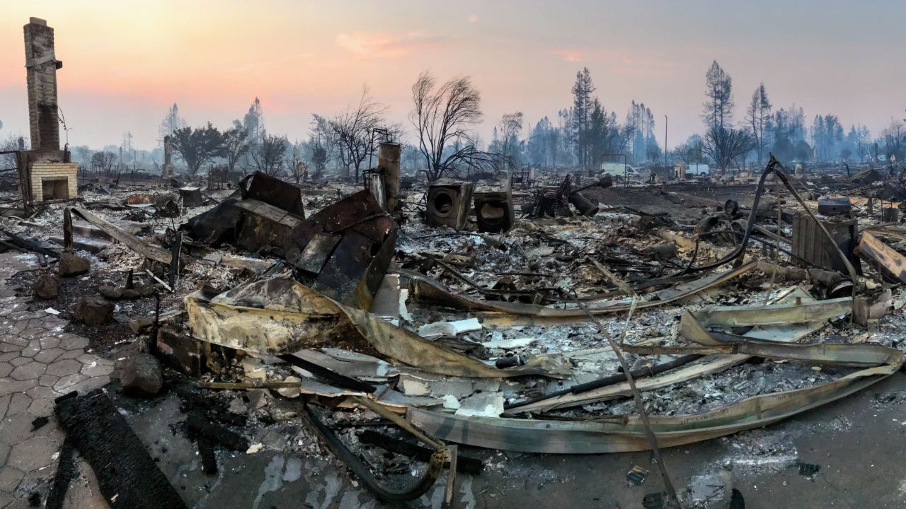 Santa Rosa fire pano