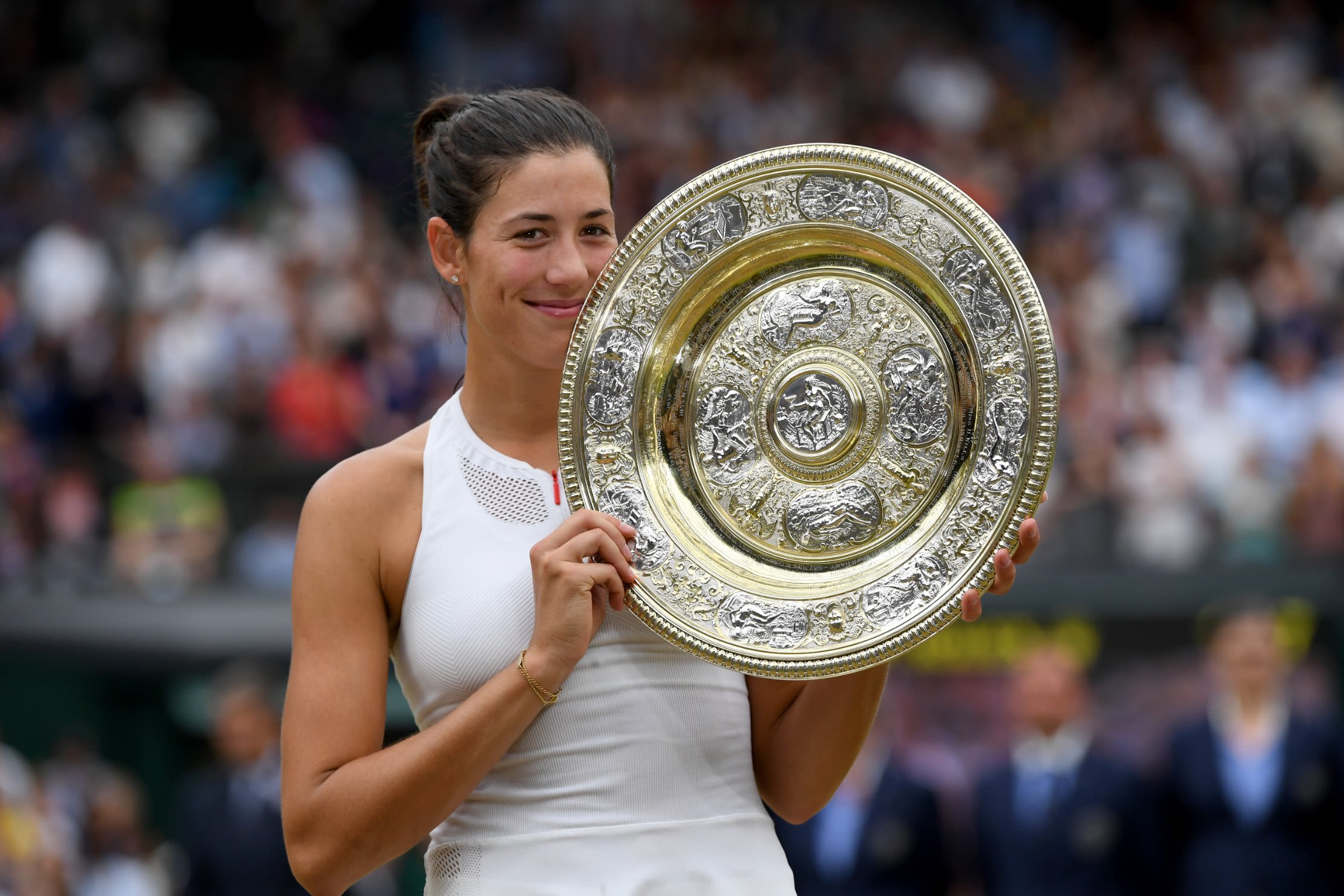 Muguruza won her second grand slam title at Wimbledon in July, beating Venus Williams in the final. 