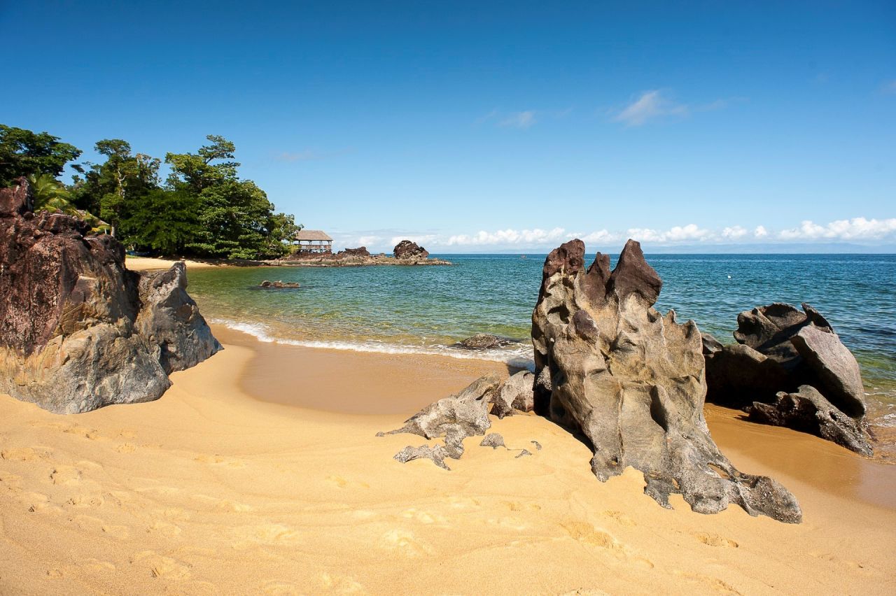 <strong>Golden sands: </strong>The deserted beaches of a Masoala stand out, partly due to the eroded rocks scattered across them.