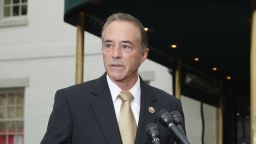 WASHINGTON, DC - APRIL 21:  Rep. Chris Collins (R-NY) talks to reporters following a meeting with fellow members of Congress and representatives from the Donald Trump presidential campaign at the National Republican Club of Capitol Hill April 21, 2016 in Washington, DC. (Chip Somodevilla/Getty Images)