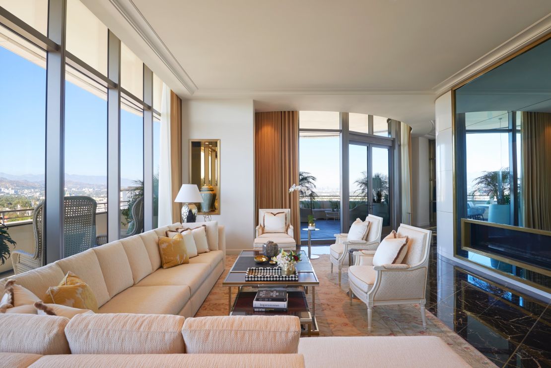 The Presidential Penthouse at the Waldorf Astoria Beverly Hills rents for $20,000 a night.