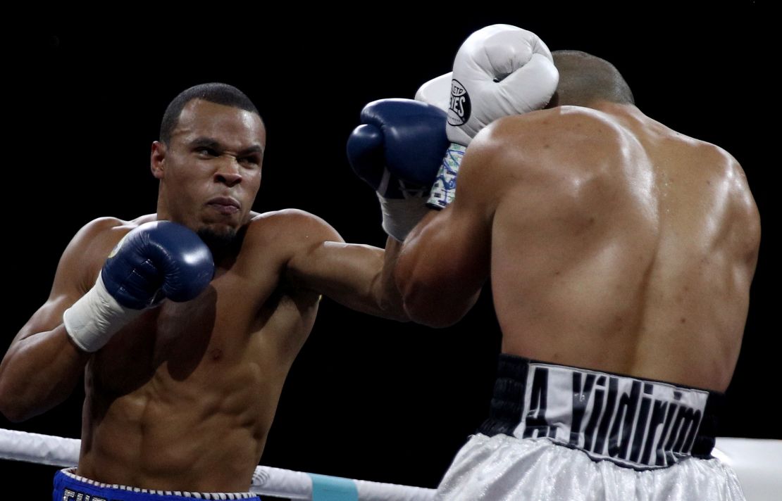 Chris Eubank Jr. competes in the World Boxing Super Series