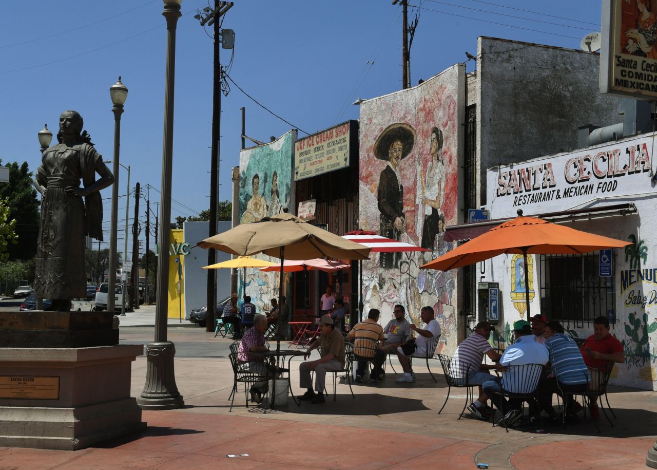 Boyle Heights, historically a predominantly Hispanic and low-income neighborhood in Los Angeles, is now home to trendy cafes and galleries.