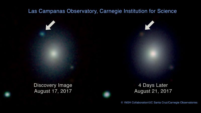 First-seen Neutron Star Collision Creates Light, Gravitational Waves ...