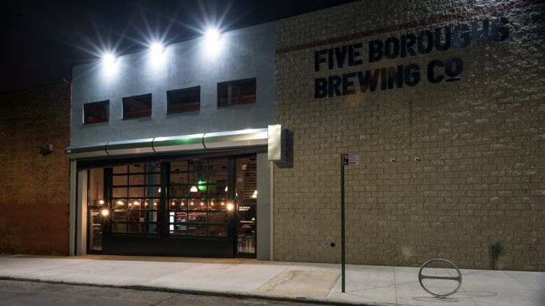 Five Boroughs Brewing Co. is located the heart of Sunset Park. Its taproom is open four days a week. 