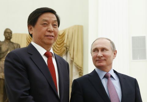 <strong>Li Zhanshu</strong> (left), 67, is a longtime ally of President Xi. 