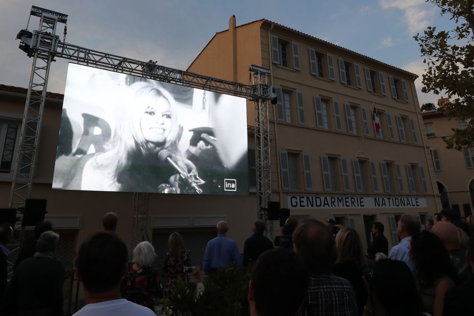 <strong>Brigitte Bardot: </strong>The legendary actress put the town on the map when she filmed "And God Created Woman" here. Screen images of the star were shown during the unveiling of a statue in September.