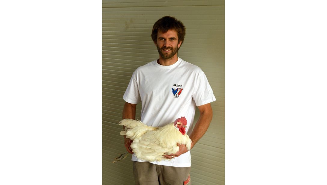 <strong>Strict process:</strong> "Not only must a certificated chicken be reared in Bresse, but also only eat food grown in the region," says Anthony, the youngest farm hand at  the Laurency family farm.