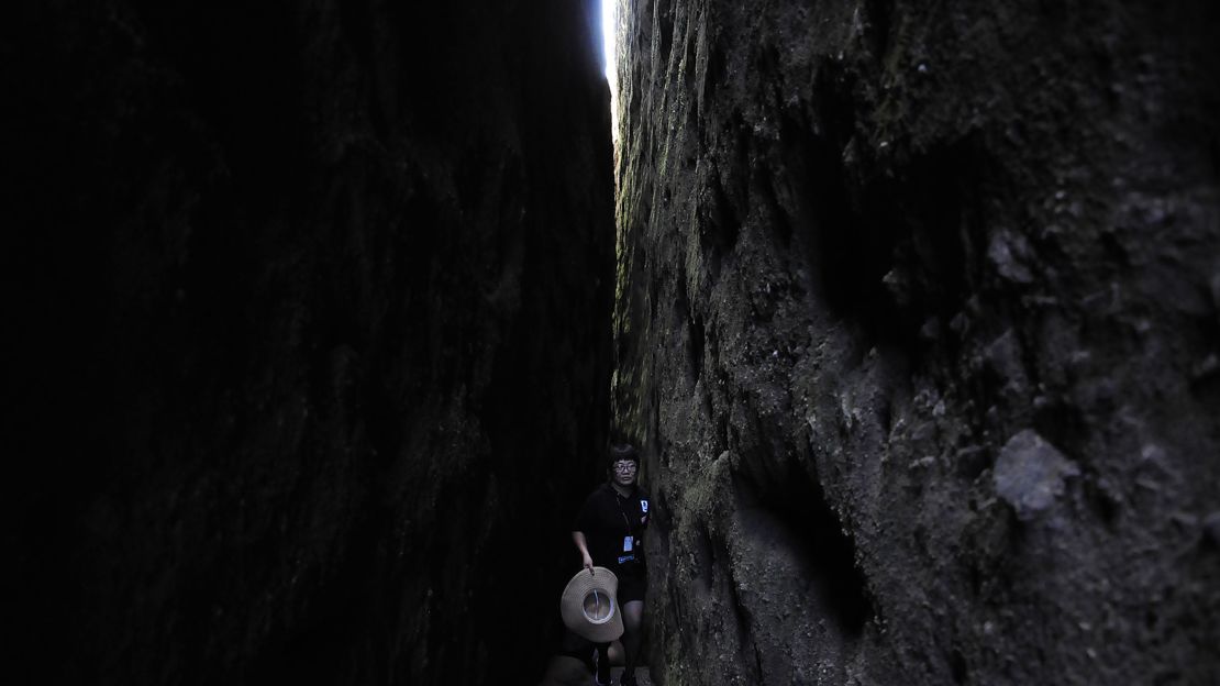 The wider section of the cave.