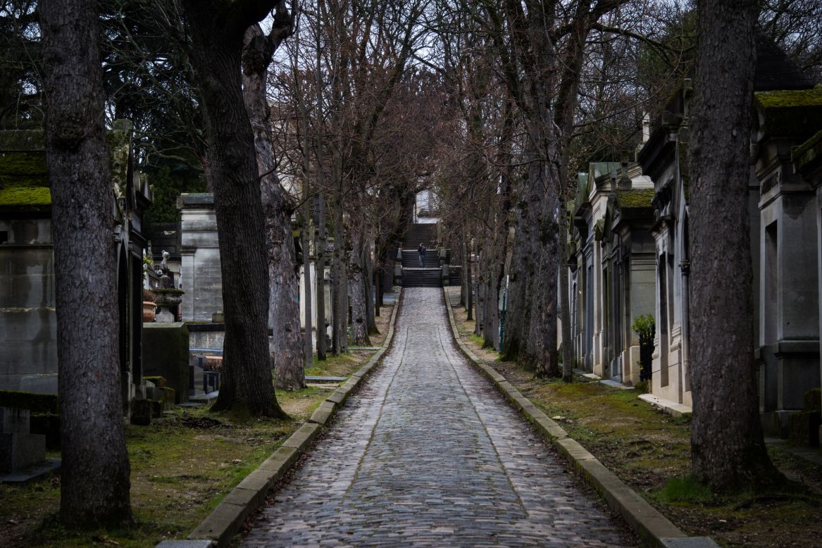 <strong>Path, Père Lachaise Cemetery, Paris, France: </strong>The famous Parisian Père Lachaise Cemetery is the resting place of prominent figures including The Doors' Jim Morrison, said to walk by his grave, and writer Marcel Proust and his partner, composer Reynaldo Hahn, whose spirits are said to wander the graveyard looking for one another.