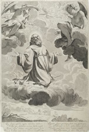 "The Ecstasy of Saint Francis of Paola" (1600s) by Claude Mellan