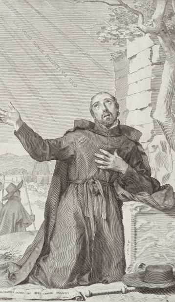 "The Ecstasy of Saint Ignatius" (1600s) by Claude Mellan