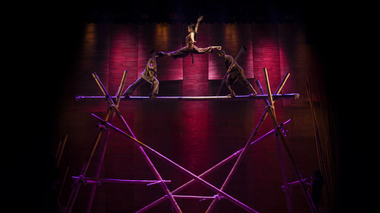 The Hanoi-based show Lang Toi (My Village) is the world's first bamboo circus.
