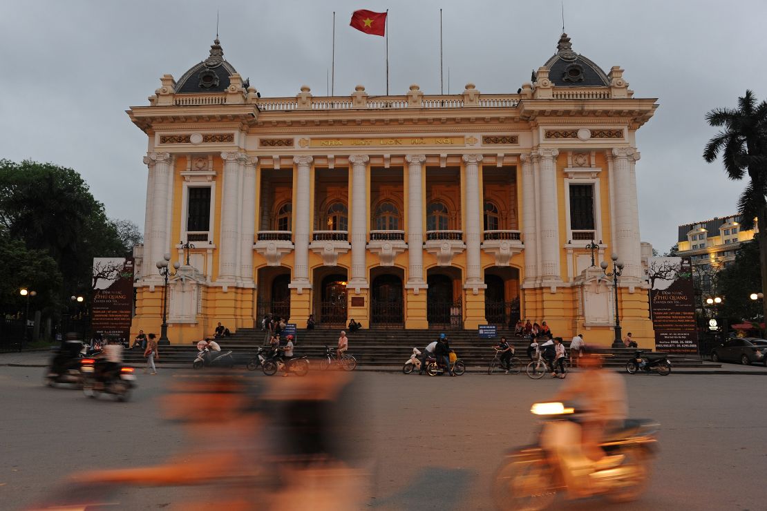 The Hanoi Opera House, erected by the French colonial administration between 1901 and 1911.