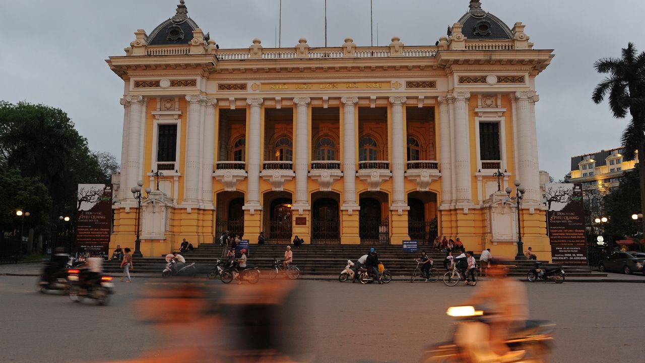 The Hanoi Opera House, erected by the French colonial administration between 1901 and 1911.