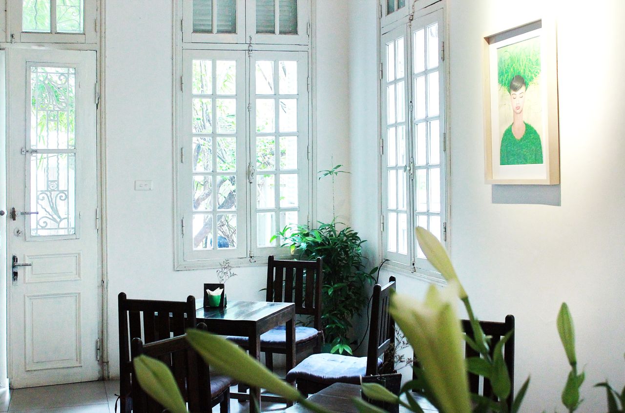 Manzi art cafe is built into a heritage building.