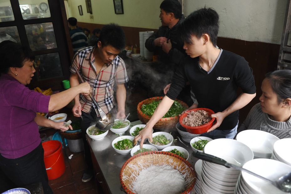 <strong>Top spot:</strong> "Not a week goes by that I don't eat at least one bowl of phở. I'd suggest a local stall called Phở Thìn. It's just one lady who has been doing the same soup for years. She has no fridge, so she goes every day to the market and the food is always fresh."