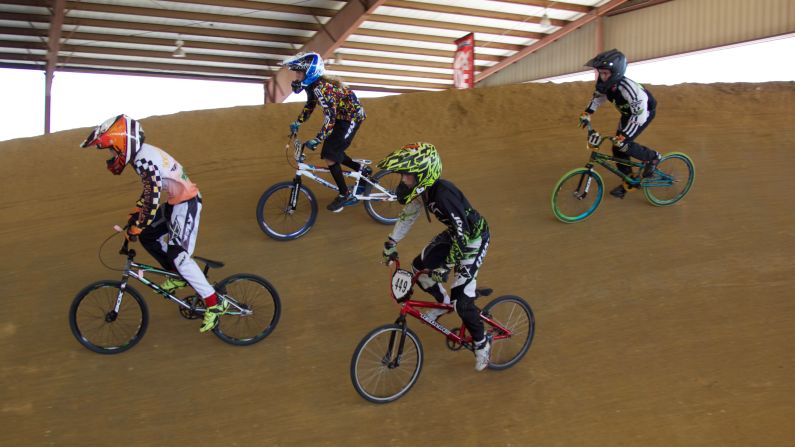 The way a BMX tournament works is not by timing races but round after round of eliminations over two days, until winners of each division are declared.