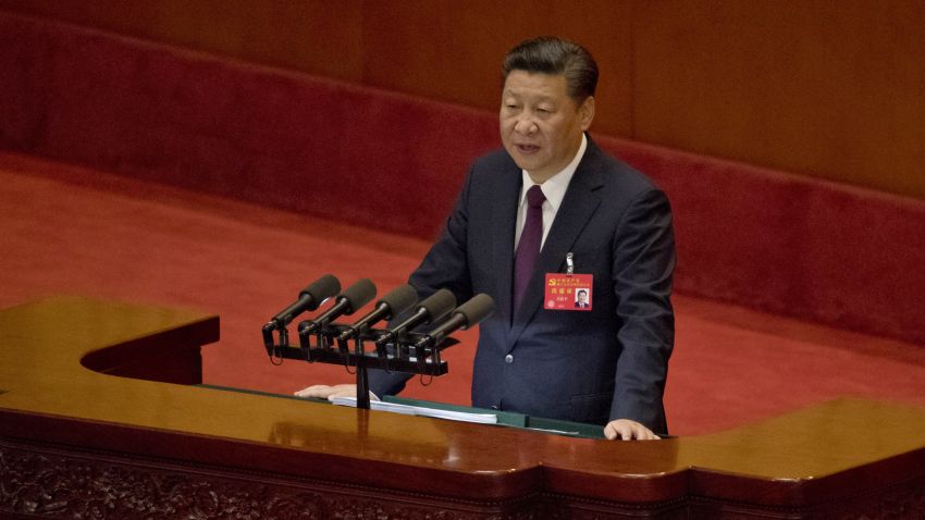 Chinese President Xi Jinping delivers a speech at the opening ceremony of the 19th Party Congress held at the Great Hall of the People in Beijing, China, Wednesday, Oct. 18, 2017. Having bested his rivals, Xi is primed to consolidate his already considerable power as the ruling Communist Party begins its twice-a-decade national congress on Wednesday. (AP Photo/Ng Han Guan)