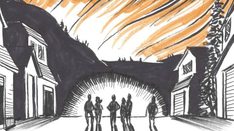 Graphic novelist Brian Fies documented his family's escape from the wildfire that destroyed their Santa Rosa home.