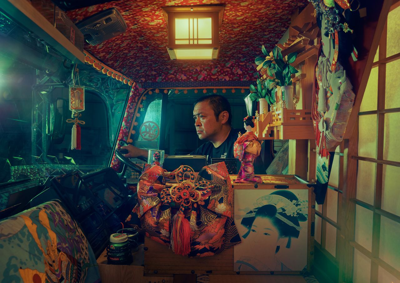 "One of the trucks had a Japan-centric design with rice paper screens, tatami mats and traditional paintings," says Antony.