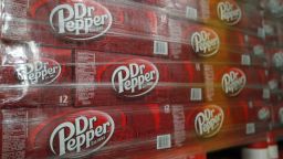 SALT LAKE CITY, UT - FEBRUARY 10: Pallets of Dr Pepper wait to be shipped out at a Coco-Cola bottling plant on February 10, 2017 in Salt Lake City, Utah. Current Coke president James Quincey will become CEO on May 1. (Photo by George Frey/Getty Images)