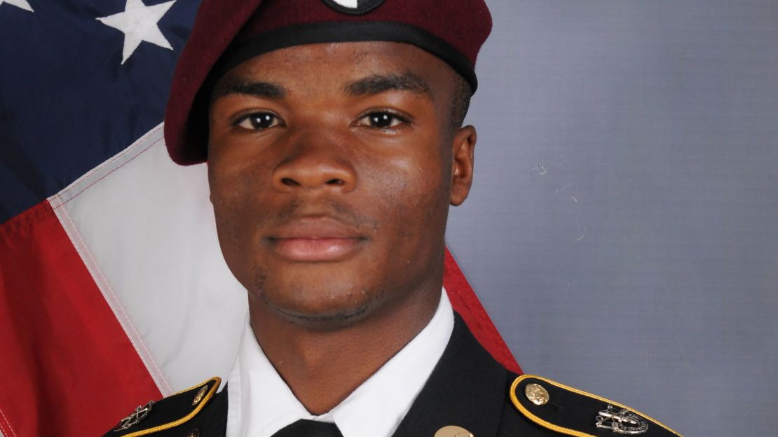 Sgt. La David T. Johnson who was part of a joint U.S. and Nigerien train, advise and assist mission. Sgt. Johnson, 25, of Miami Gardens, Florida, died October 4, 2017 in southwest Niger as a result of enemy fire.