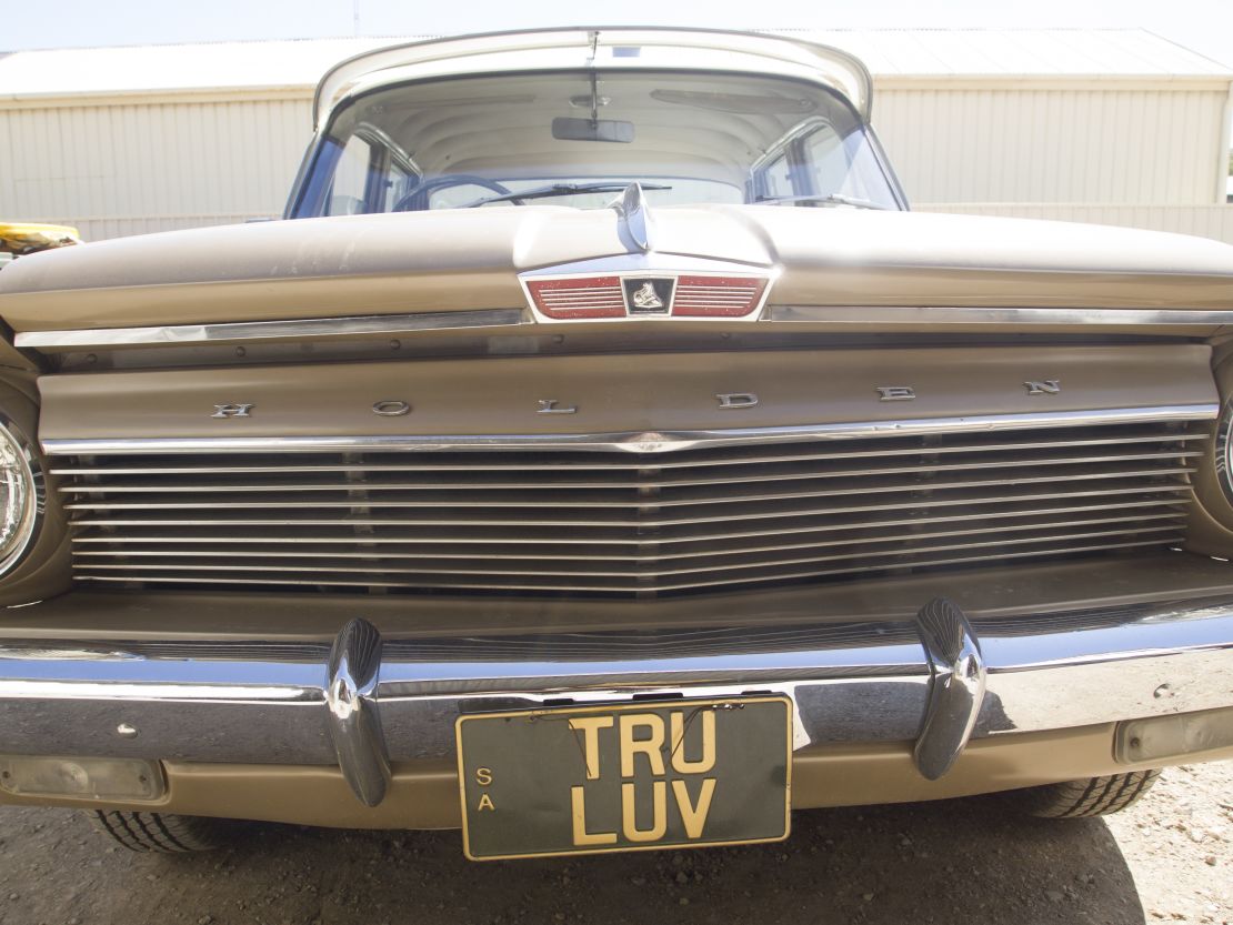 One of the cars restorer Romano Puntin is working on this much-loved 1963 EJ Holden Premiere.