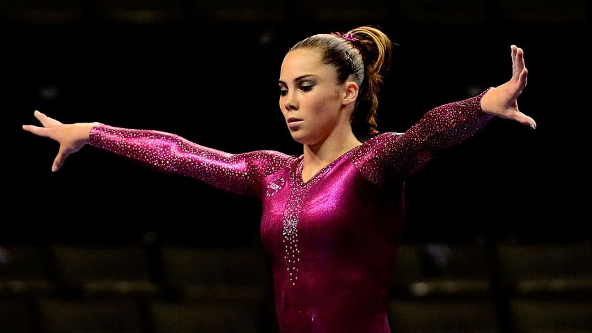McKayla Maroney during practice before the start of day 4 of the 2012 U.S. Olympic Gymnastics Team Trials at HP Pavilion on July 1, 2012 in San Jose, California.