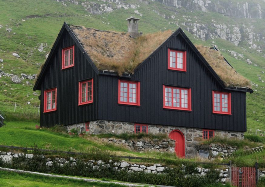 Kirkjubøargarðu or "King's Farm" is an 11th-century house and is thought to be one of the oldest continually inhabited wooden houses in the world. Its black color is the result of the wood being treated with a tar mixture. 