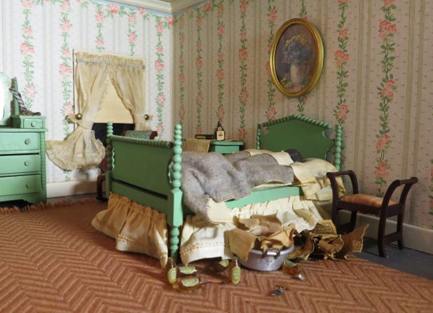 Frances Glessner Lee, "Striped Bedroom" (1943-48).