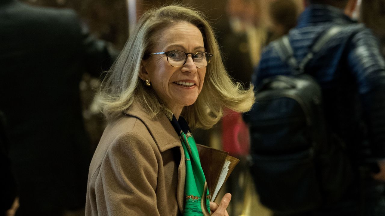 Kathleen Hartnett White arrives at Trump Tower, November 28, 2016 in New York City.
